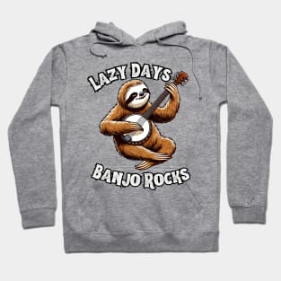 Lazy sloth banjo Hoodie